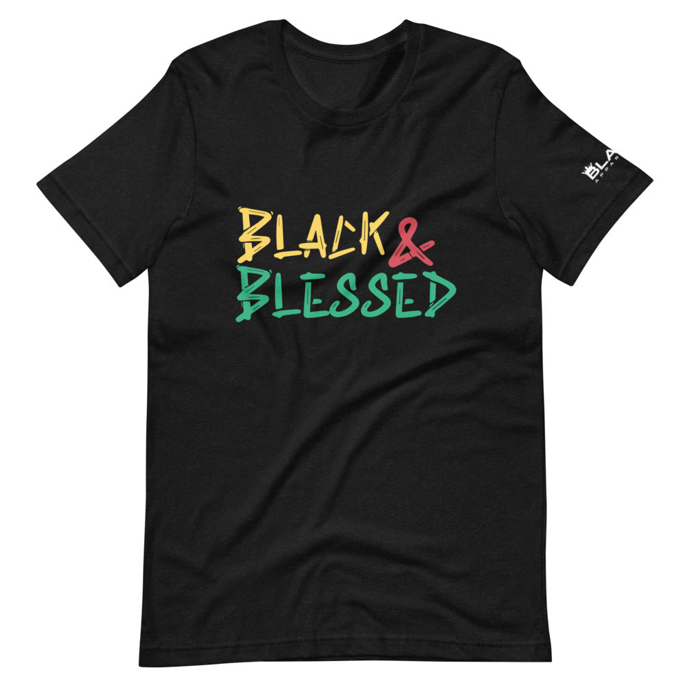 Black & Blessed Short-Sleeve Unisex T-Shirt