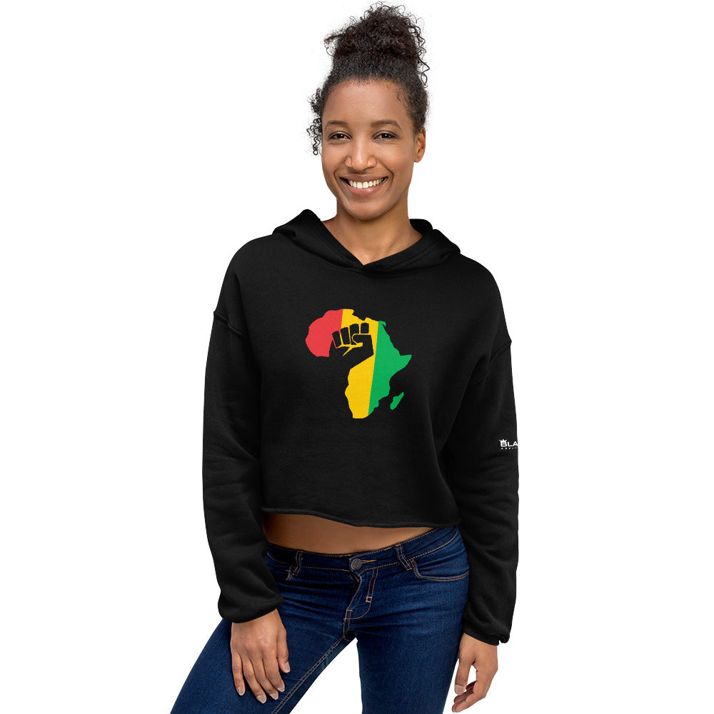 Ladies Africa Crop Hoodie