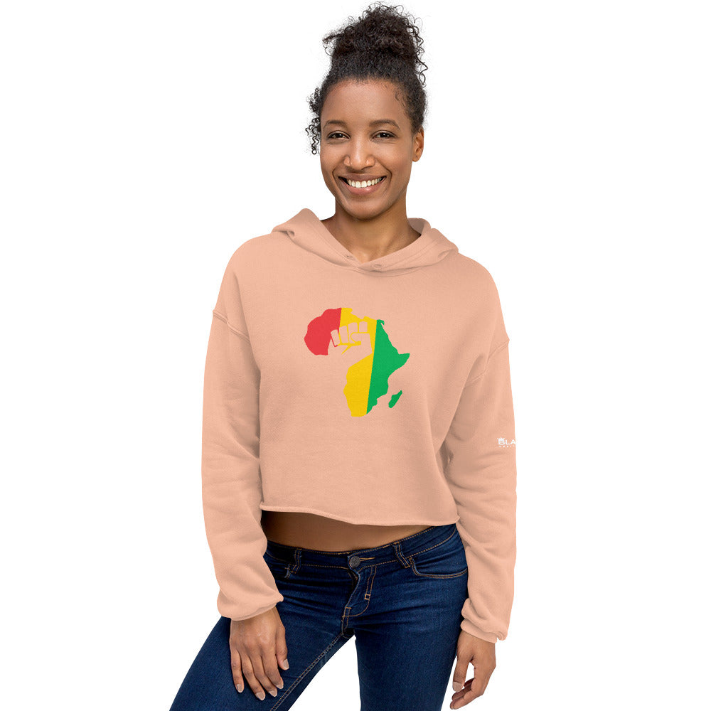 Ladies Africa Crop Hoodie