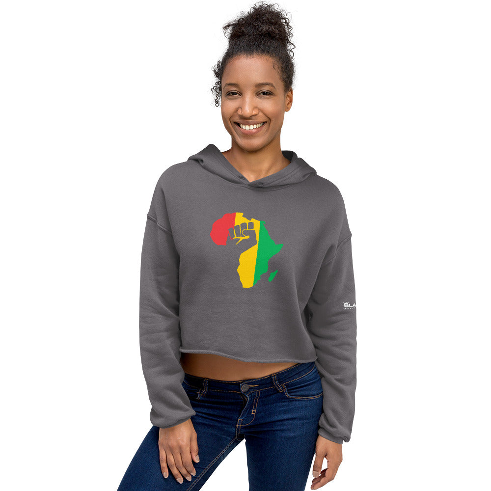 Ladies Africa Crop Hoodie