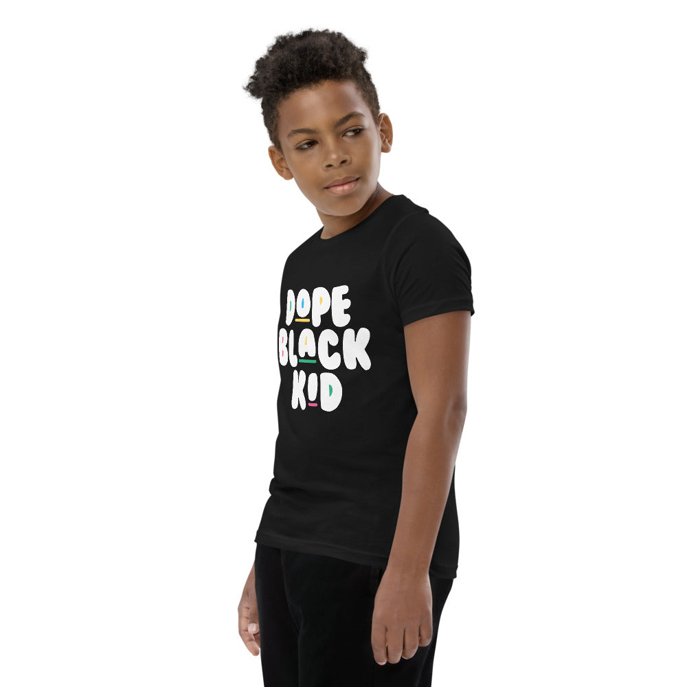 Dope Black Kid Youth Short Sleeve T-Shirt